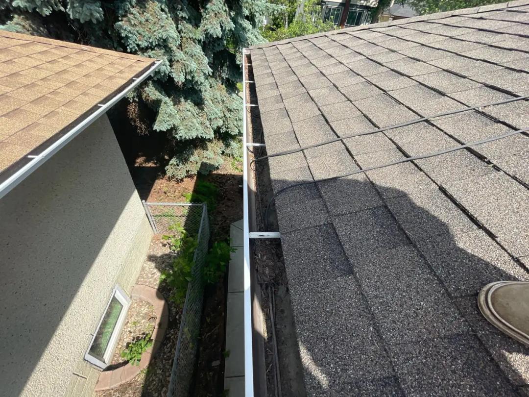 Checking and flushing the downspouts