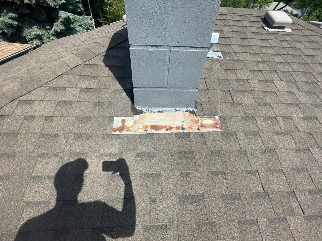Gutter line cleared and draining properly