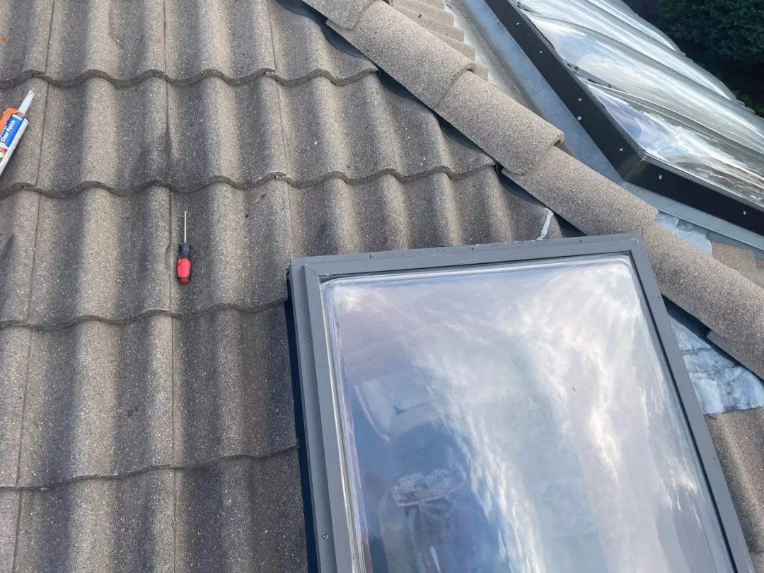 Completed skylight seal confirmed watertight